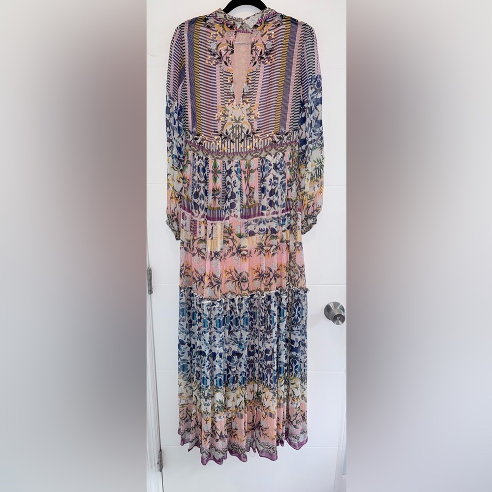 Anthropologie Bhanuni Jyoti Anastasia Maxi Dress Size 2 New w Tags - Picture 10 of 14